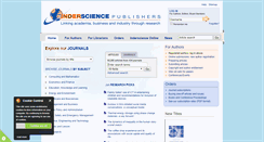 Desktop Screenshot of inderscience.com