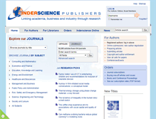 Tablet Screenshot of inderscience.com